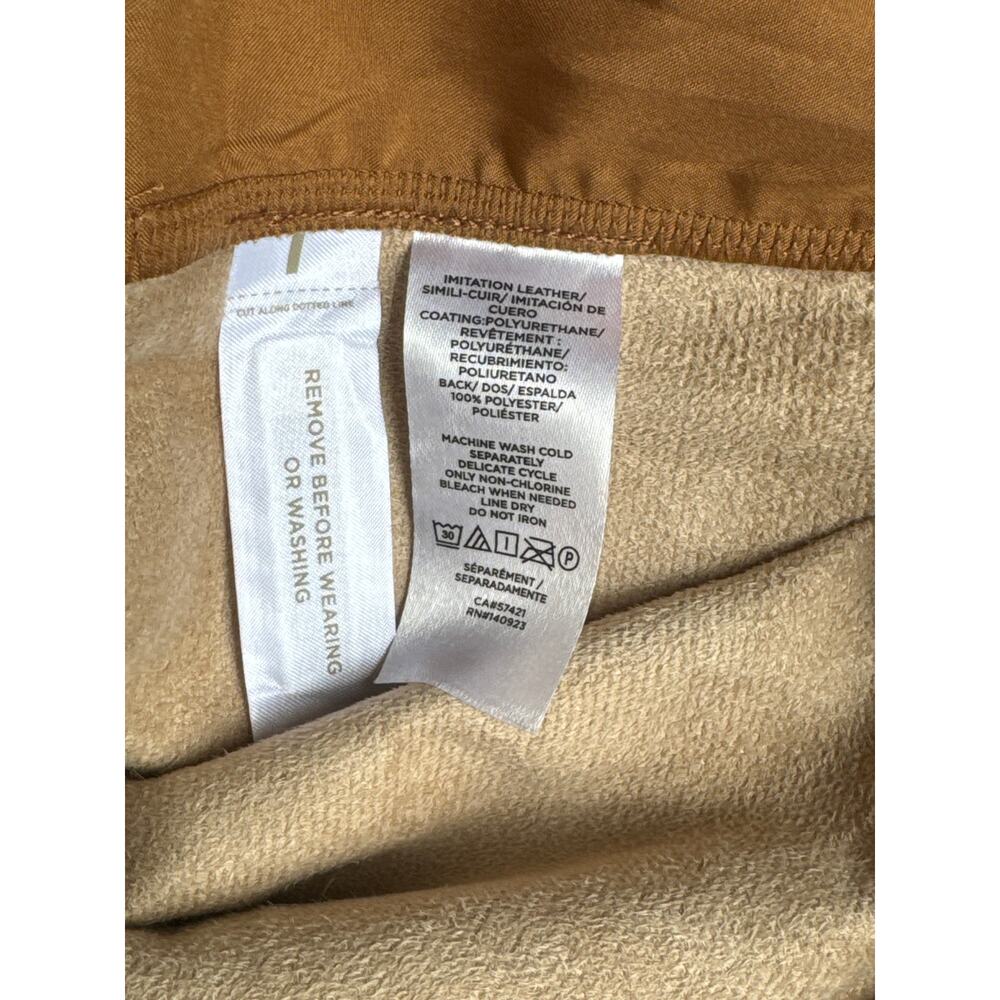 LOFT Pull On Slim Pants In Faux Leather Size S - Picture 8 of 8
